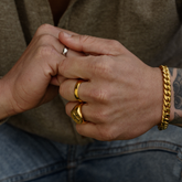 Gold Bracelet and Rings
